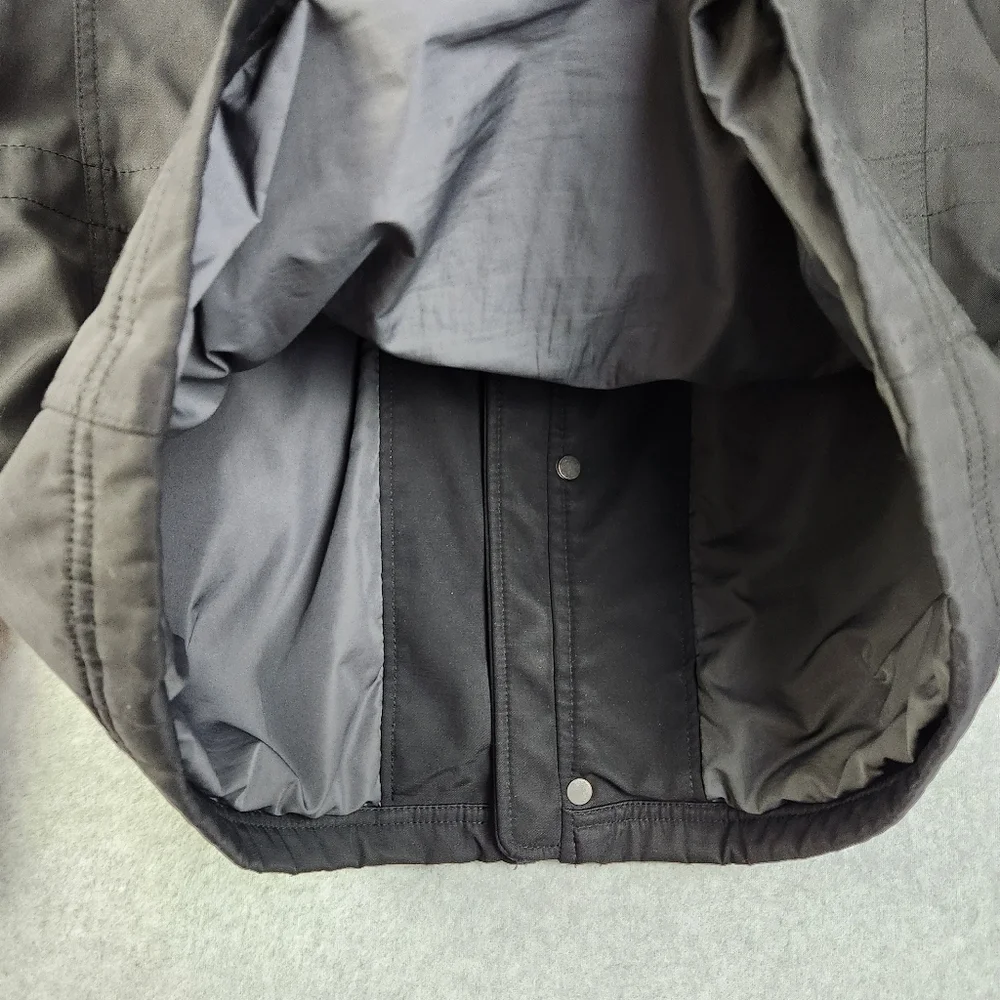 Banana Republic Men's Size Small Black Zip Up & Button Moto Style Jacket
